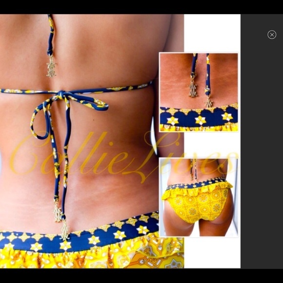 Monogram Ruffle Bikini - Picture 4 of 12